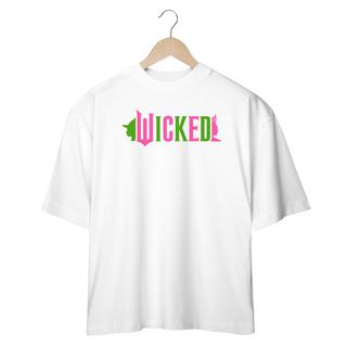 Nome do produtoCamiseta Oversized - Wicked Movie (Pink And Green)