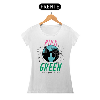 Nome do produtoCamiseta Feminina (Algodão Peruano) - Pink Goes Good With Green