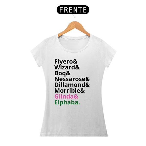 Camiseta Feminina - Characters