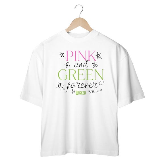 Camisa Oversized - Pink And Green Forever