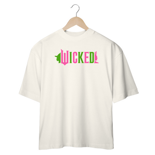 Nome do produtoCamiseta Oversized - Wicked Movie (Pink And Green)