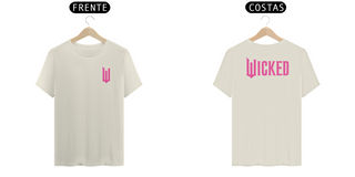 Nome do produtoCamiseta (Algodão Peruano) - Wicked Logo Lateral Pink (Frente e Costas)