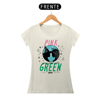 Nome do produtoCamiseta Feminina (Algodão Peruano) - Pink Goes Good With Green