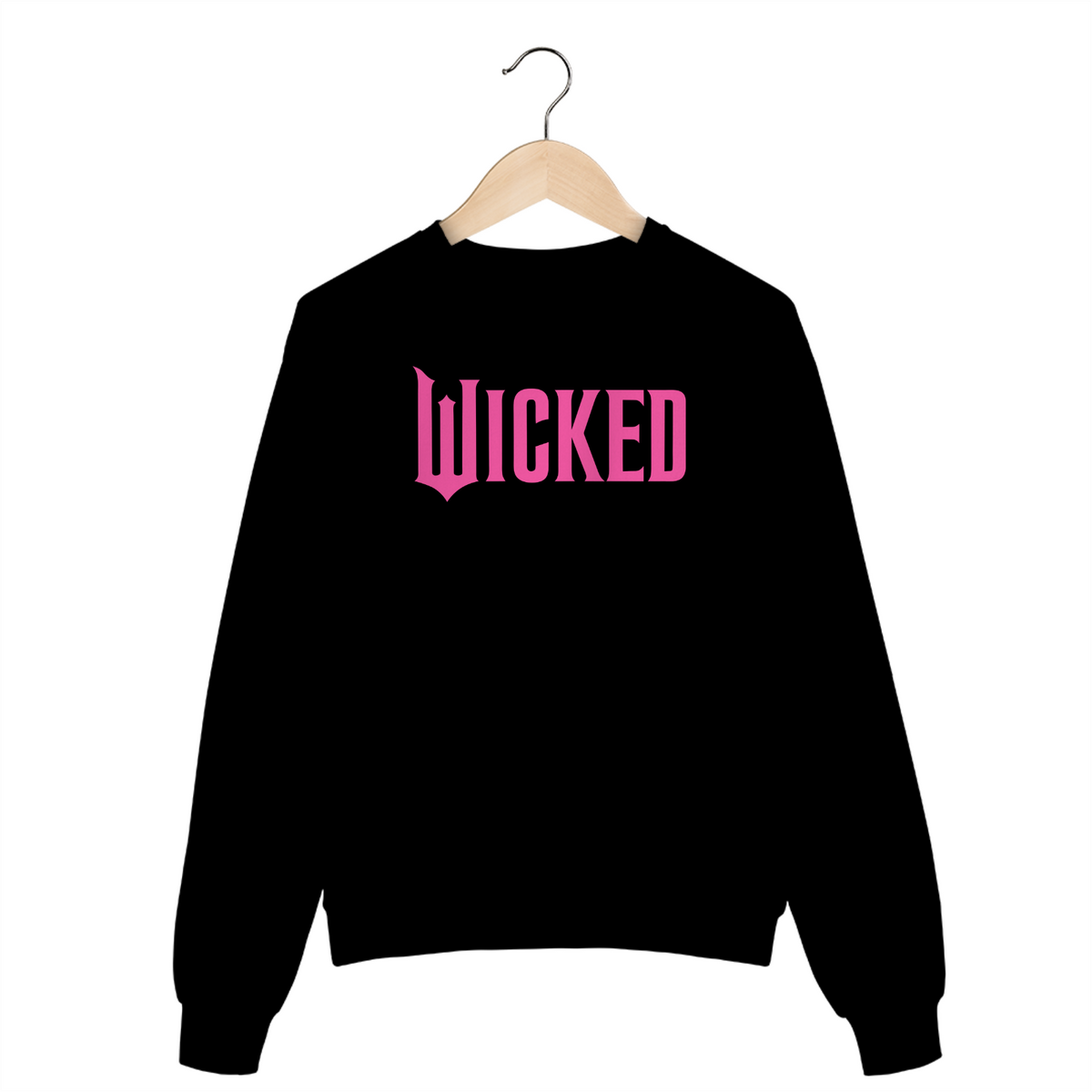 Nome do produto: Moletom Fechado - Wicked Movie (Pink)