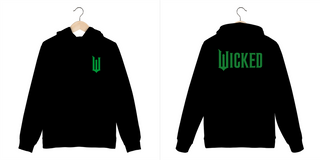 Moletom Canguru - Wicked Logo Lateral (Frente e Costas)