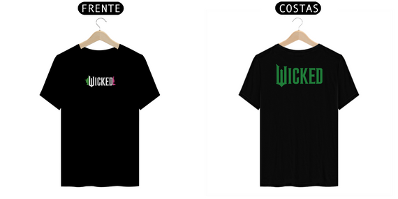 Camiseta - Wicked Movie (Frente e costas)