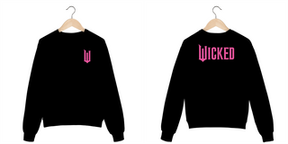 Nome do produtoMoletom Fechado - Wicked Logo Lateral Pink (Frente e Costas)