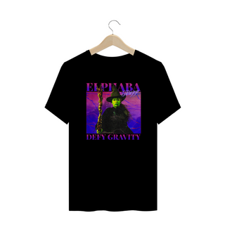 Nome do produtoCamiseta Plus Size - Elphaba / Defy Gravity