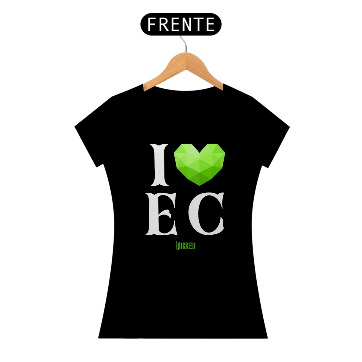 Nome do produto: Camiseta Feminina - I Love Emerald City