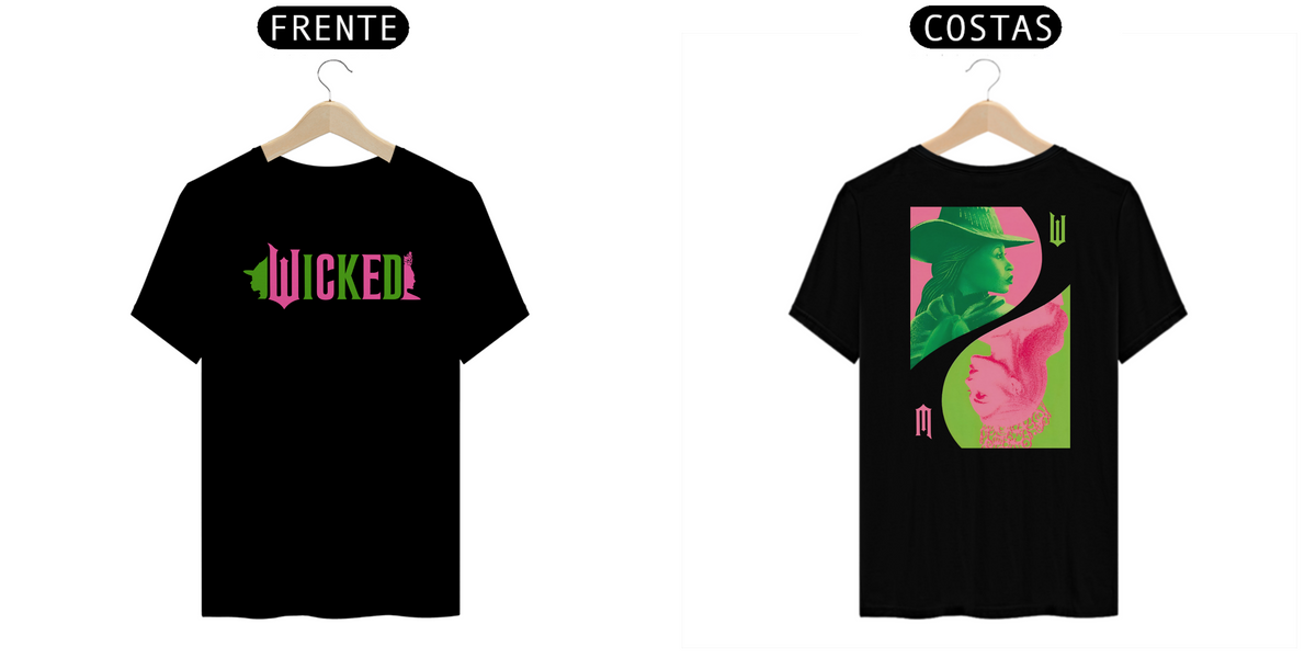 Nome do produto: Camiseta - Wicked Movie (Pink And Green)