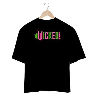 Nome do produtoCamiseta Oversized - Wicked Movie (Pink And Green)