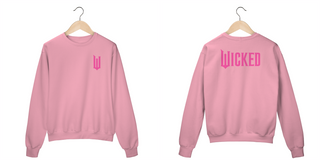 Moletom Fechado - Wicked Logo Lateral Pink (Frente e Costas)