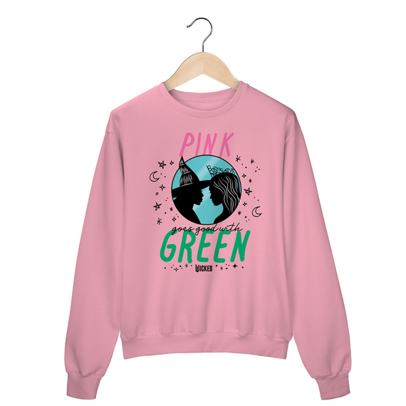 Moletom Fechado - Pink Goes Good With Green