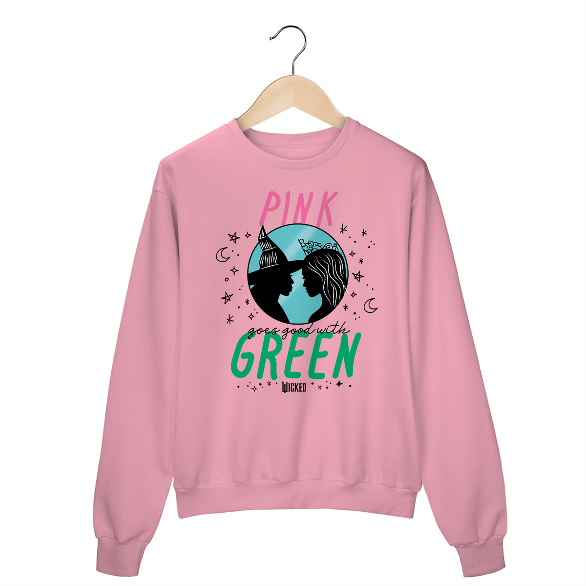 Nome do produto: Moletom Fechado - Pink Goes Good With Green