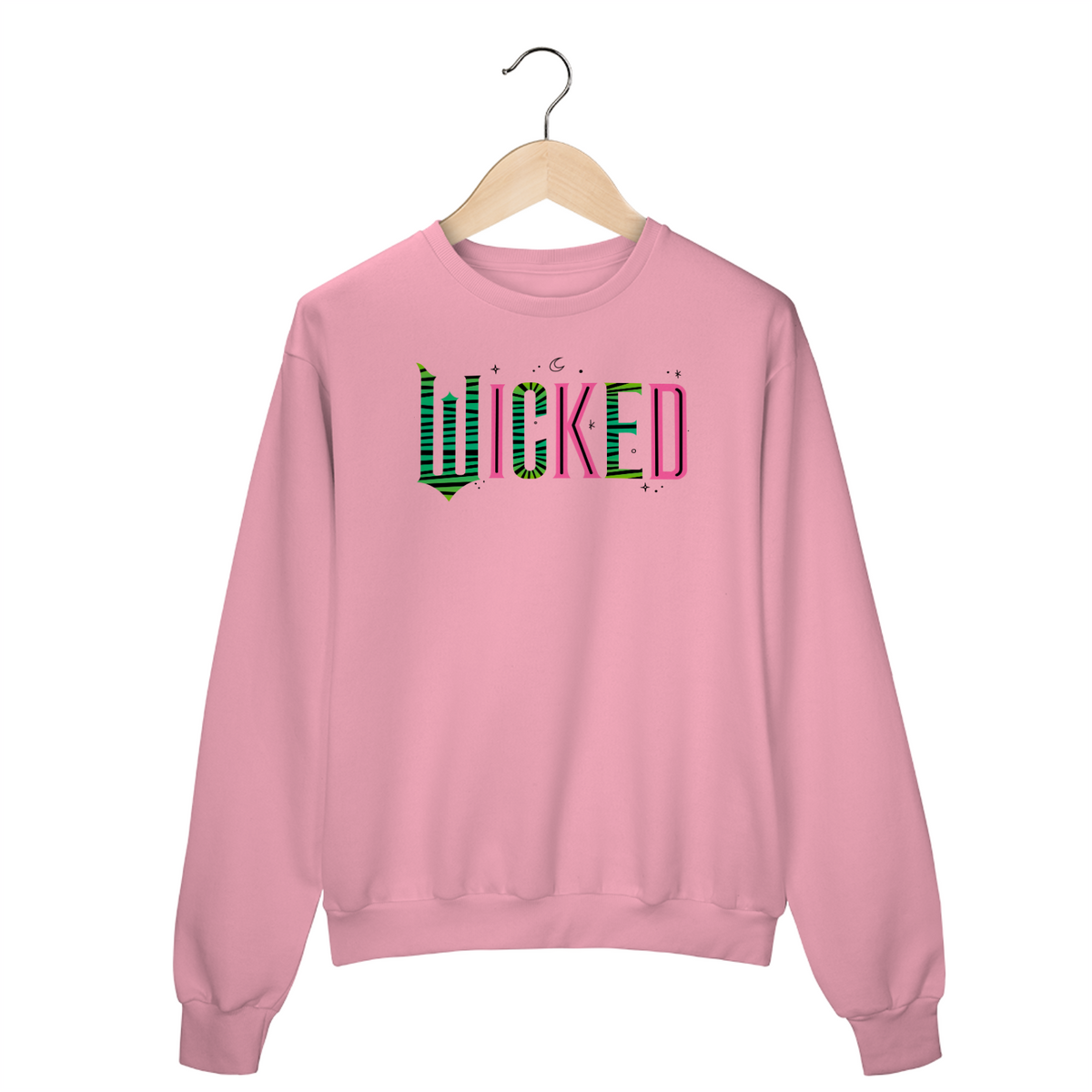 Nome do produto: Moletom Fechado - Wicked (Pink And Green)