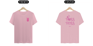 Camiseta (Algodão Peruano) - Wicked Logo Lateral Pink / Toss Toss (Frente e Costas)