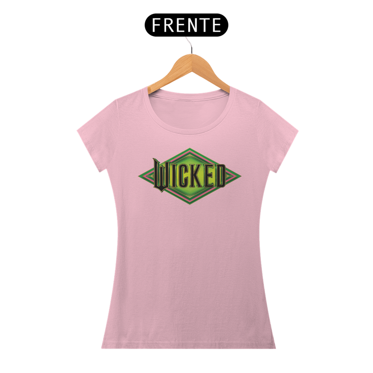 Nome do produto: Camiseta Feminina (Algodão Peruano) - Wicked Diamond Logo