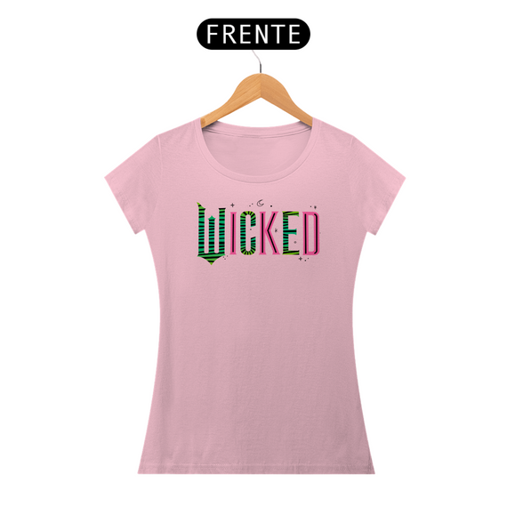 Camiseta Feminina - Wicked (Pink And Green)