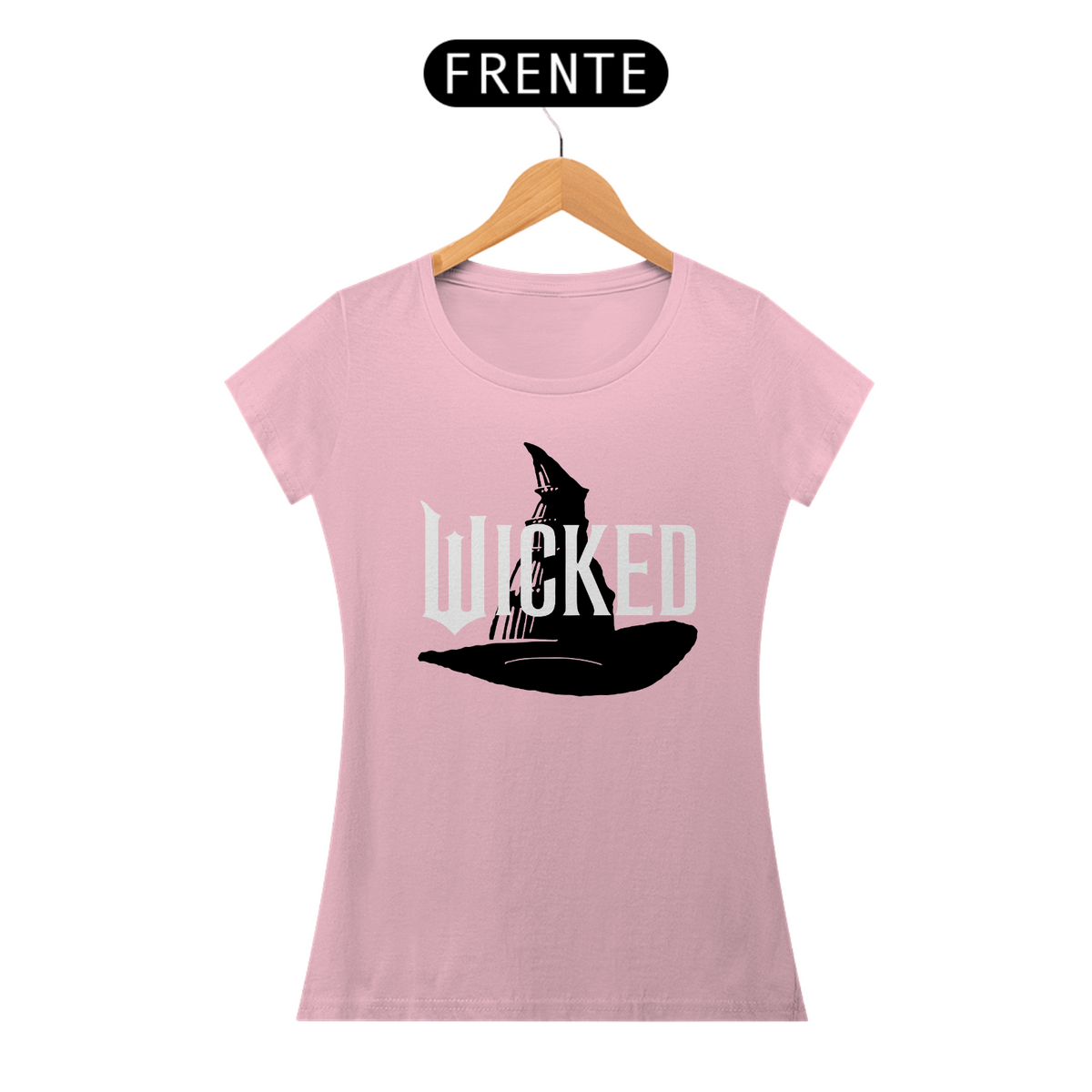 Nome do produto: Camiseta Feminina (Algodão Peruano) - Elphaba Hat