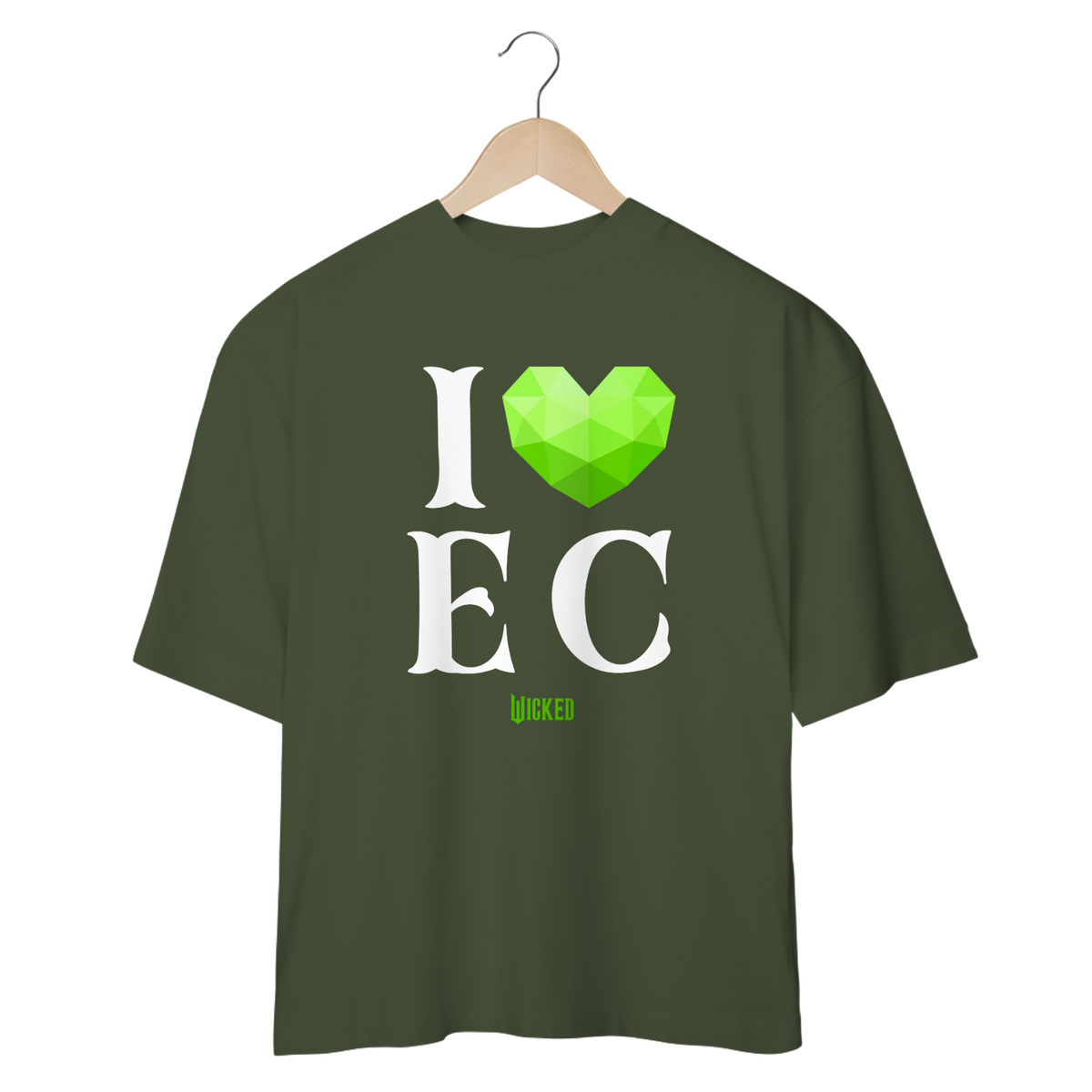 Nome do produto: Camiseta Oversized - I Love Emerald City