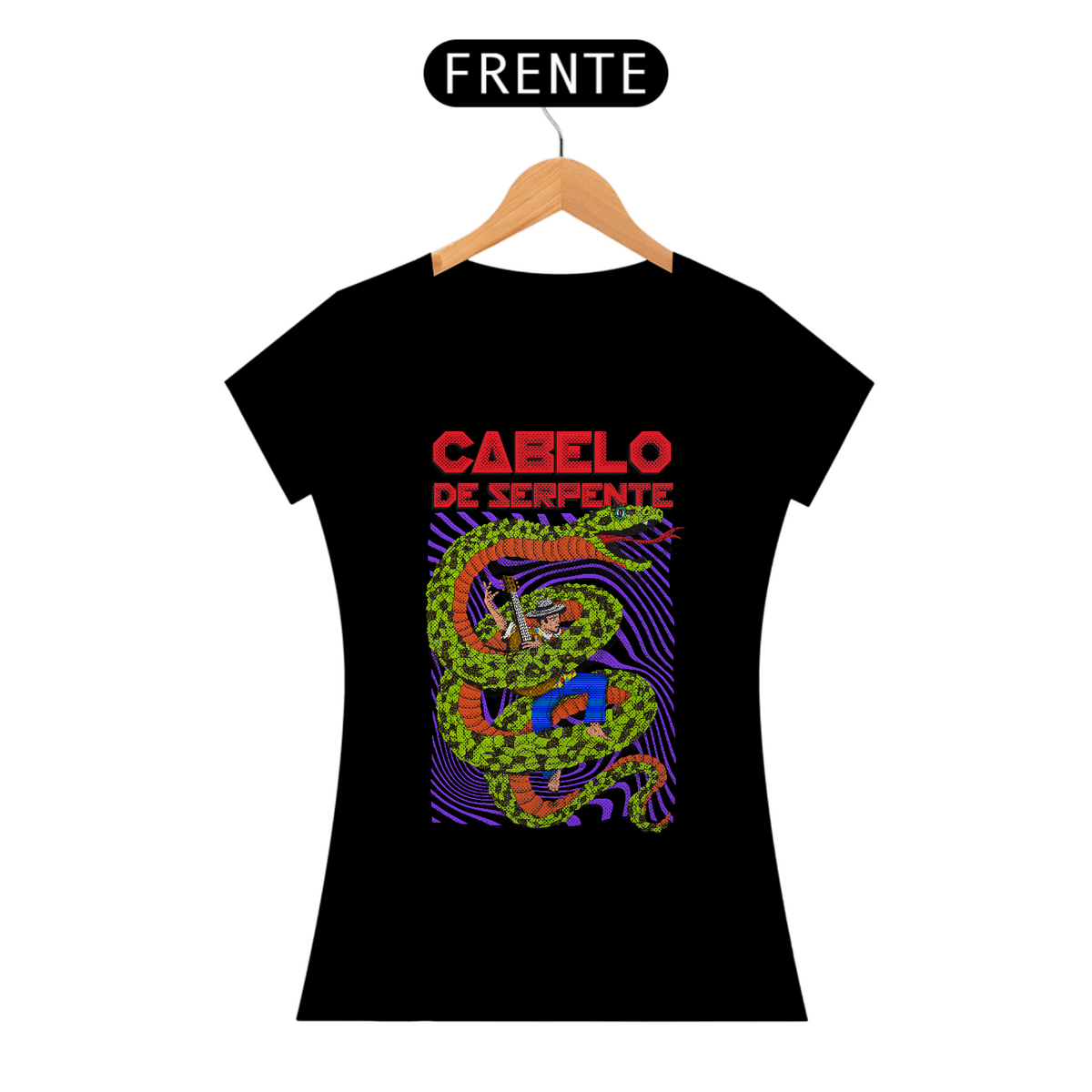 Nome do produto: Camiseta CABELO DE SERPENTE