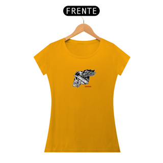 Nome do produtoT-Shirt Classic Rafenni Feminina Caveira Alada