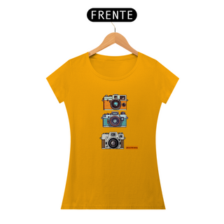 Nome do produtoT-Shirt Classic Rafenni Feminina Câmeras Retro