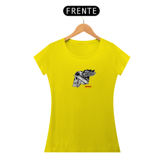 Nome do produtoT-Shirt Classic Rafenni Feminina Caveira Alada