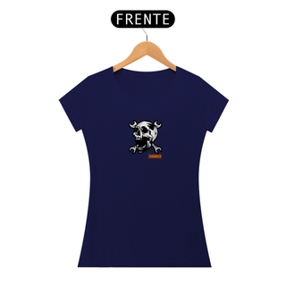Nome do produtoT-Shirt Classic Rafenni Feminina Caveira Mecânica