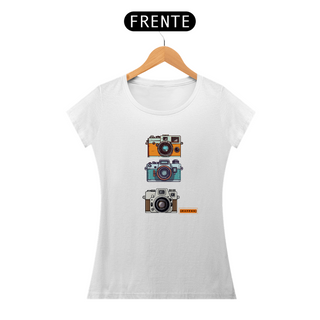 Nome do produtoT-Shirt Classic Rafenni Feminina Câmeras Retro