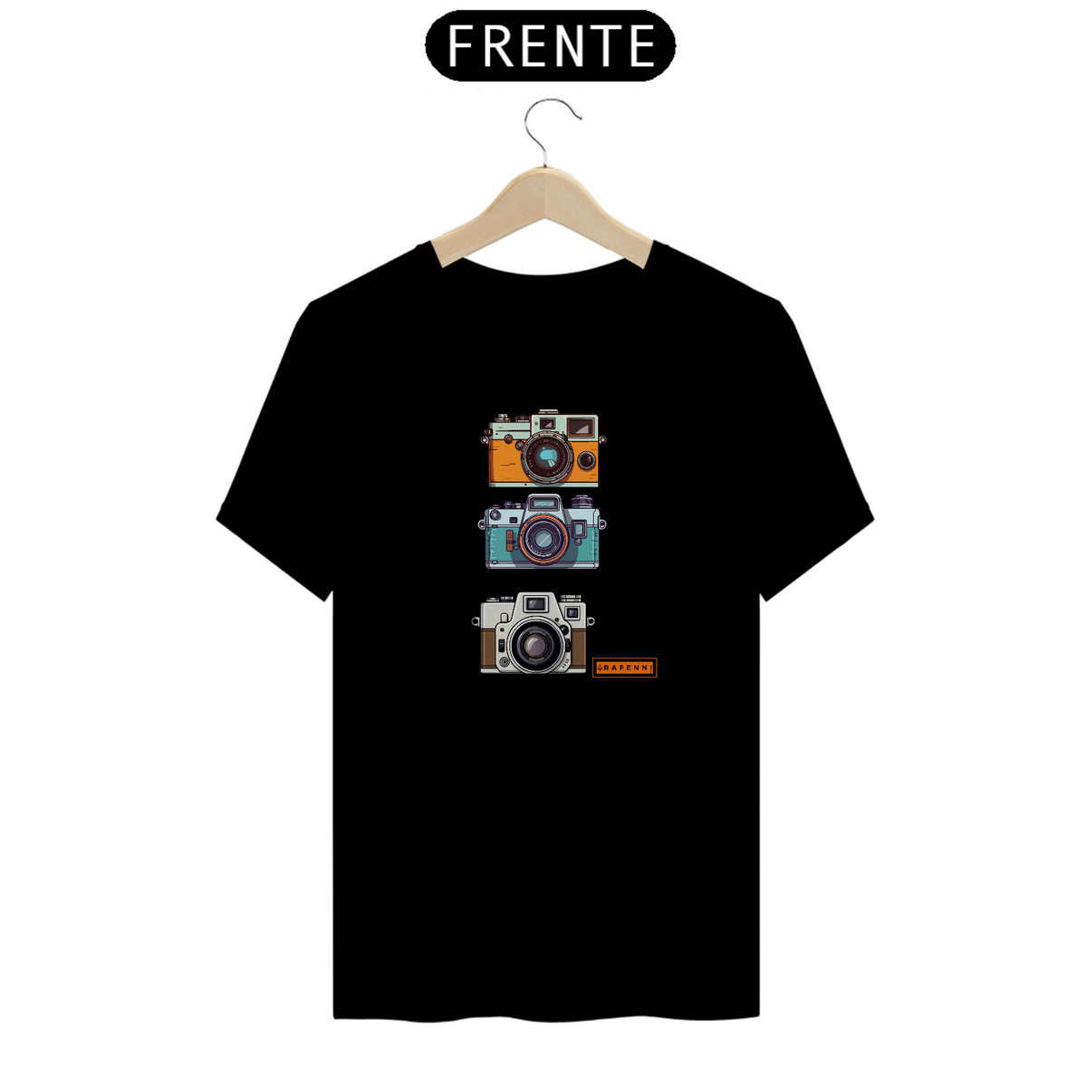 Nome do produto: T-Shirt Classic Rafenni Unissex Câmeras Retro