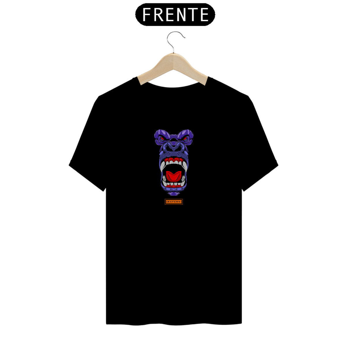 Nome do produto: T-Shirt Classic Rafenni Unissex Face Gorilla