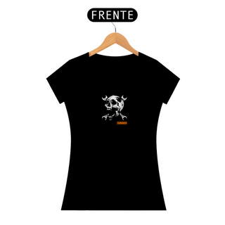 T-Shirt Classic Rafenni Feminina Caveira Mecânica