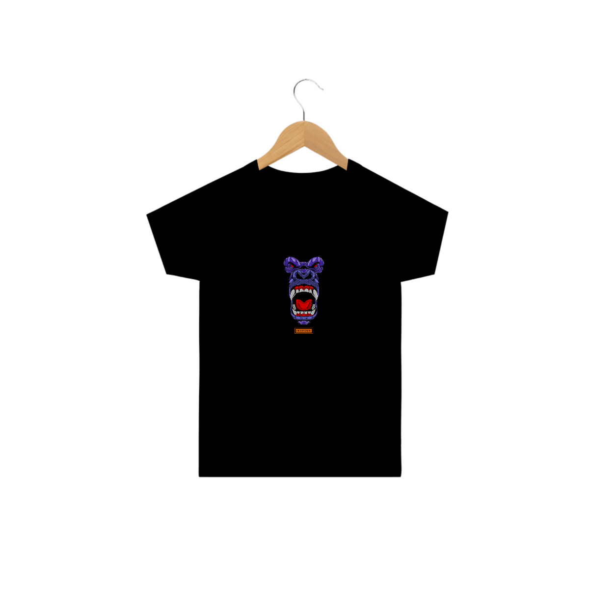 Nome do produto: T-Shirt Classic Rafenni Infantil Face Gorilla