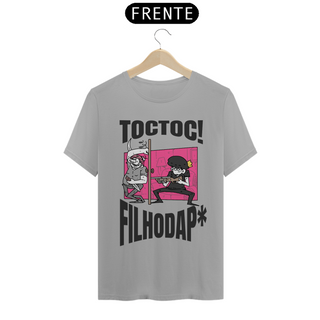 Nome do produtoCamisa Unissex - Toc! Toc! - Versão 2