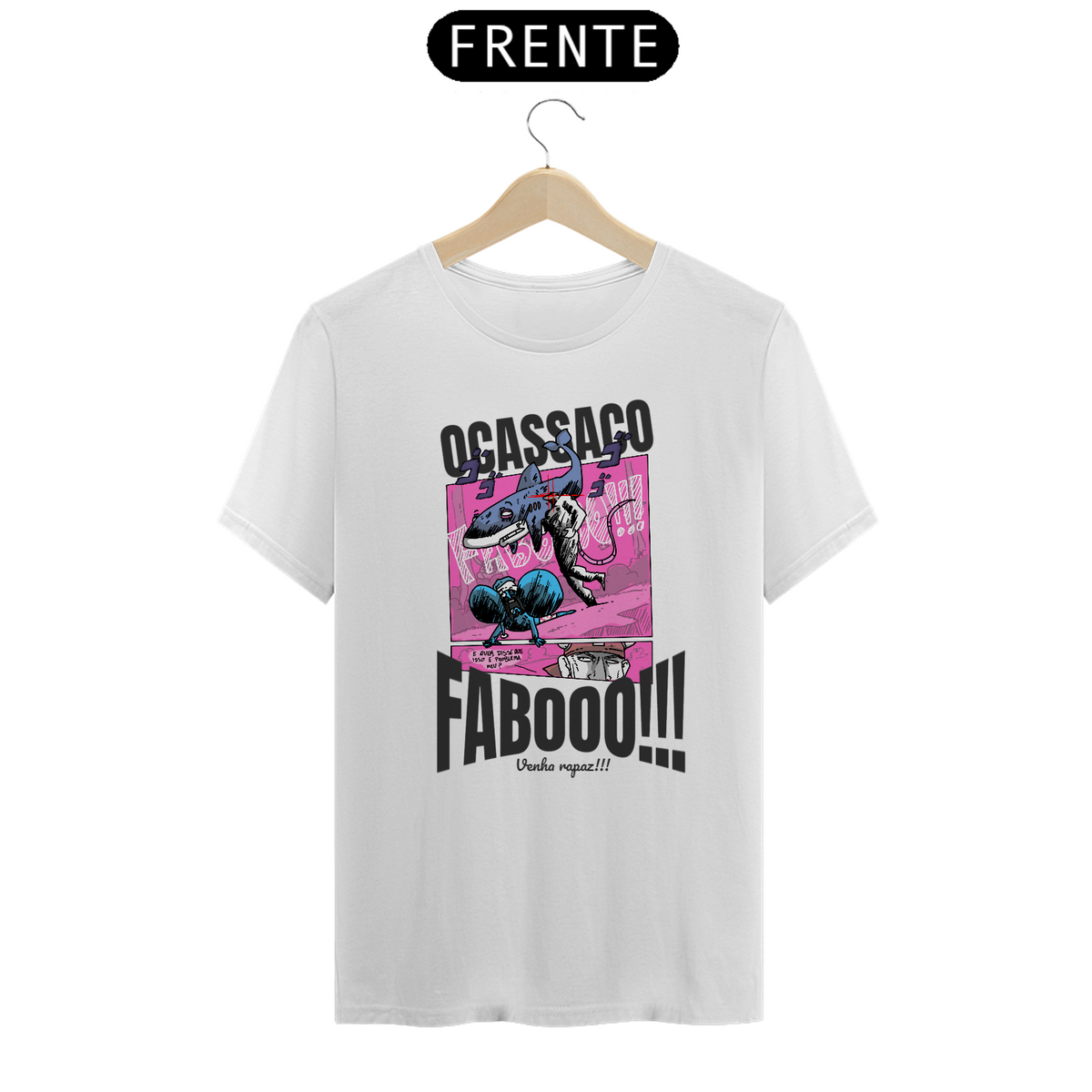 Nome do produto: Camisa Unissex - O cassaco Fabo - versão com texto