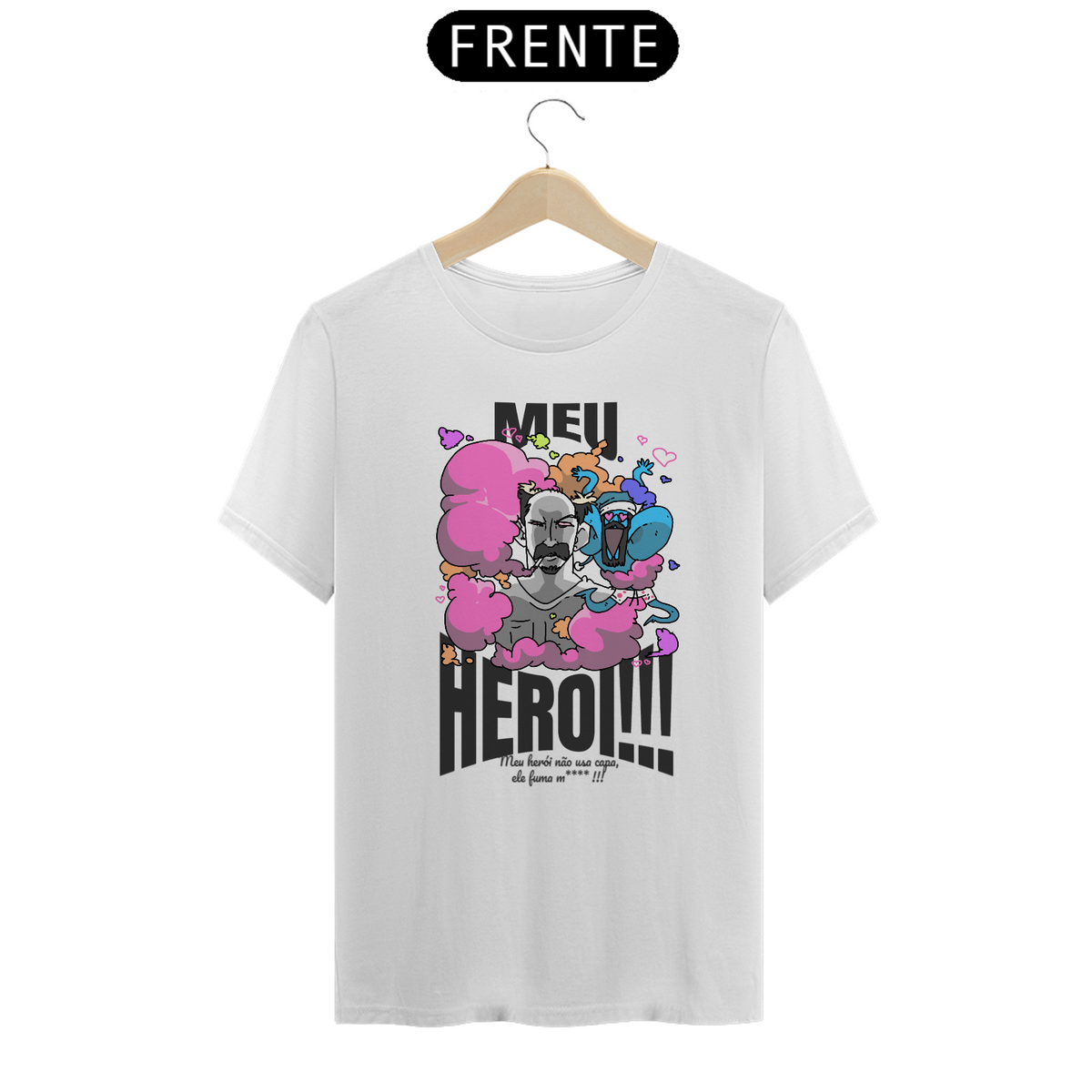 Nome do produto: Camisa Unissex - Meu herói!!! - Versão 2