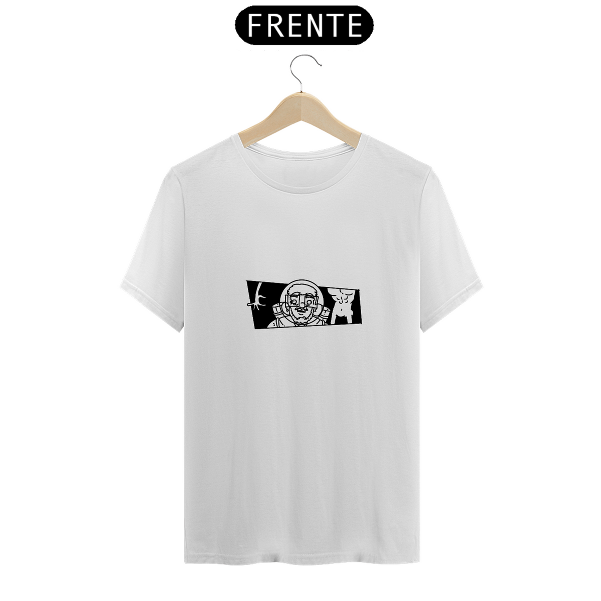 Nome do produto: Camisa Unissex minimalista - Moreno Branco