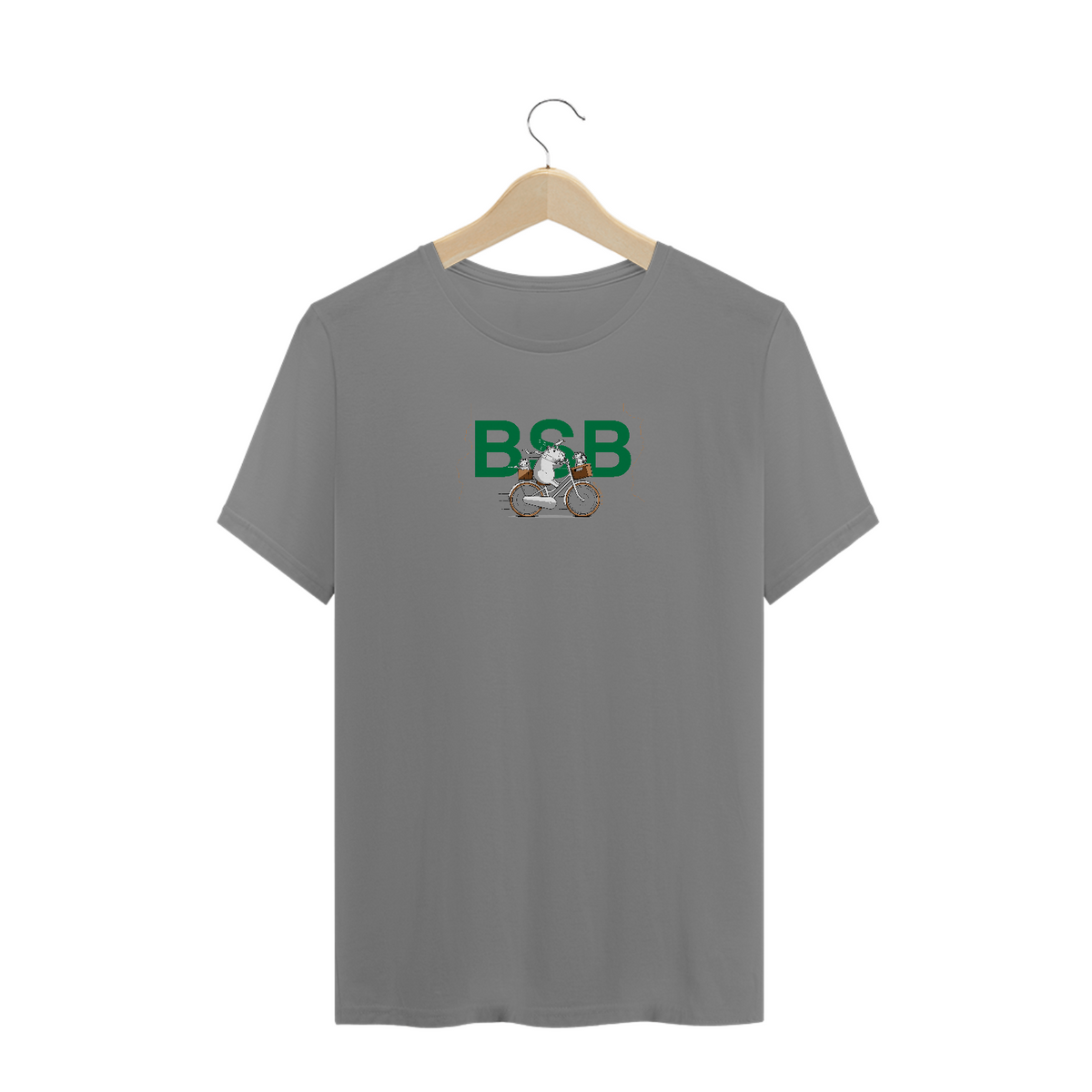 Nome do produto: Camiseta Capivara BSB verde - Plus Size