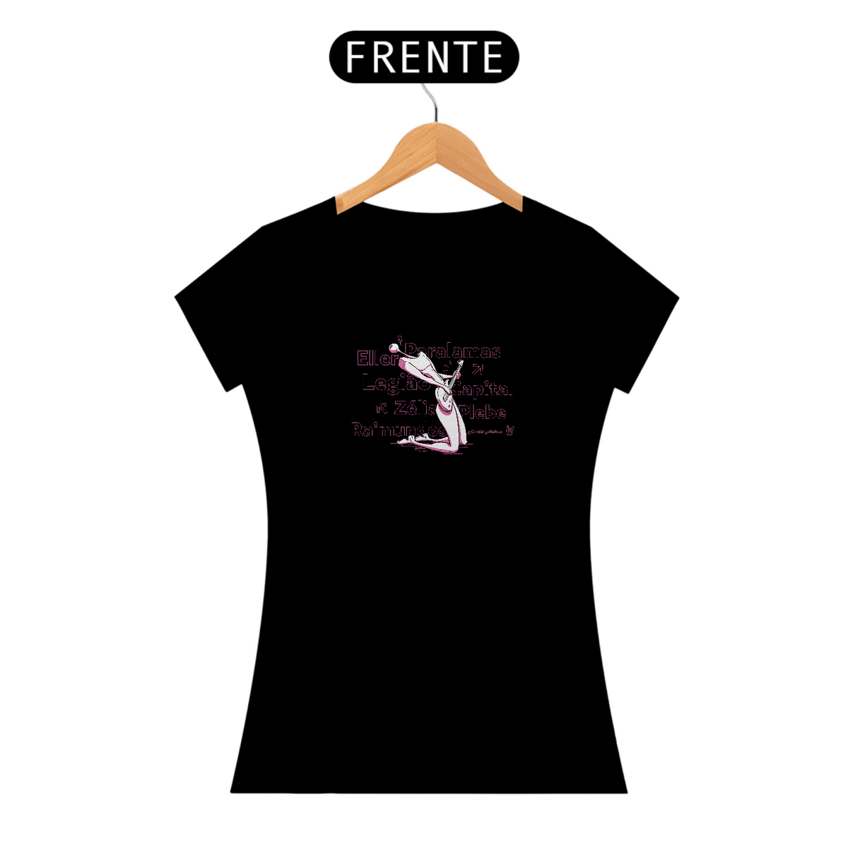 Nome do produto: Camiseta Capital do Rock - rosa