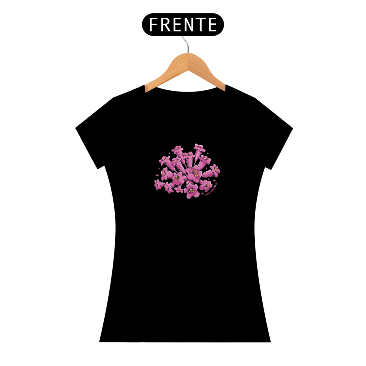 Nome do produto: Camiseta Baby long – Ipê Rosa