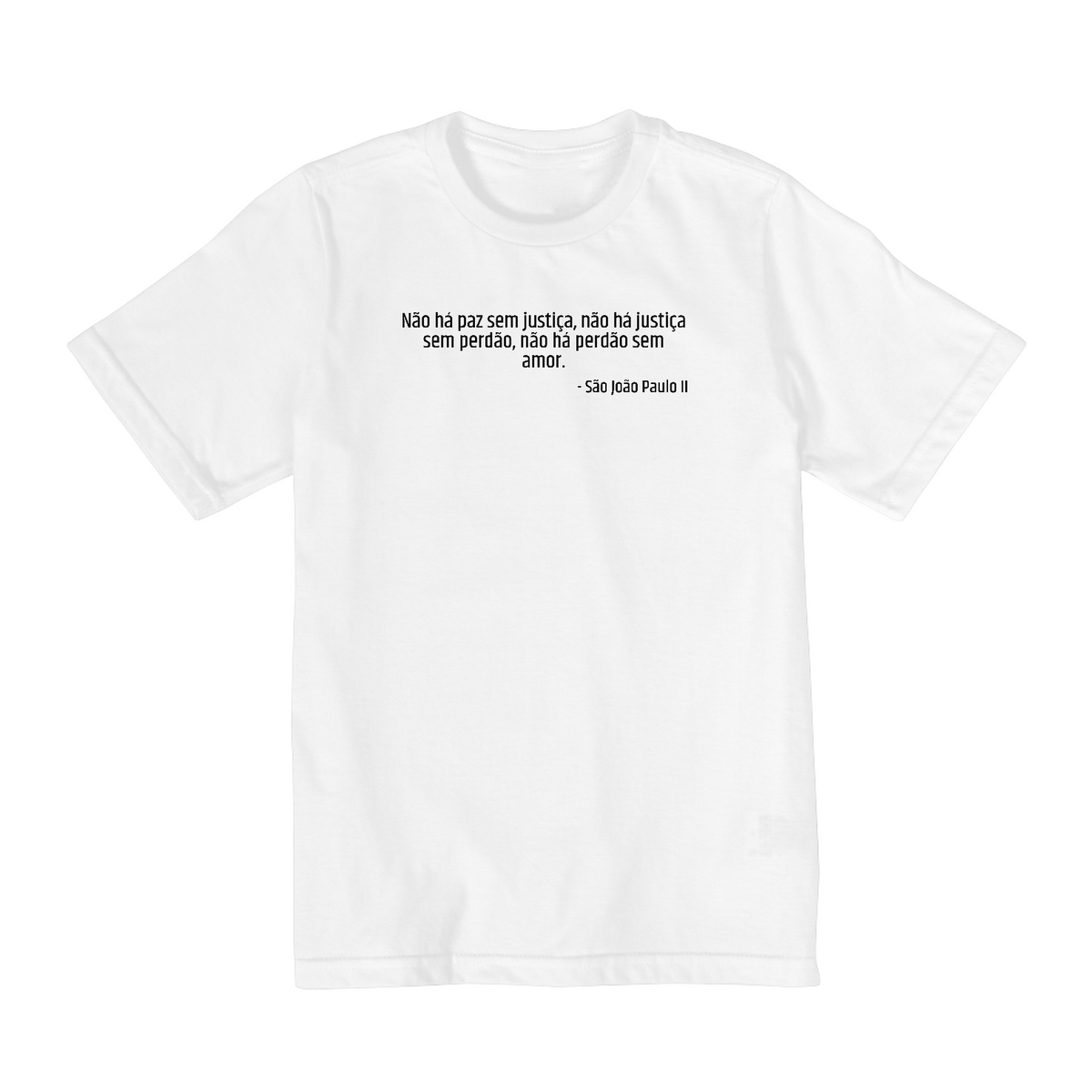 Nome do produto: Camiseta Juvenil São João Paulo II - Coleção Santos