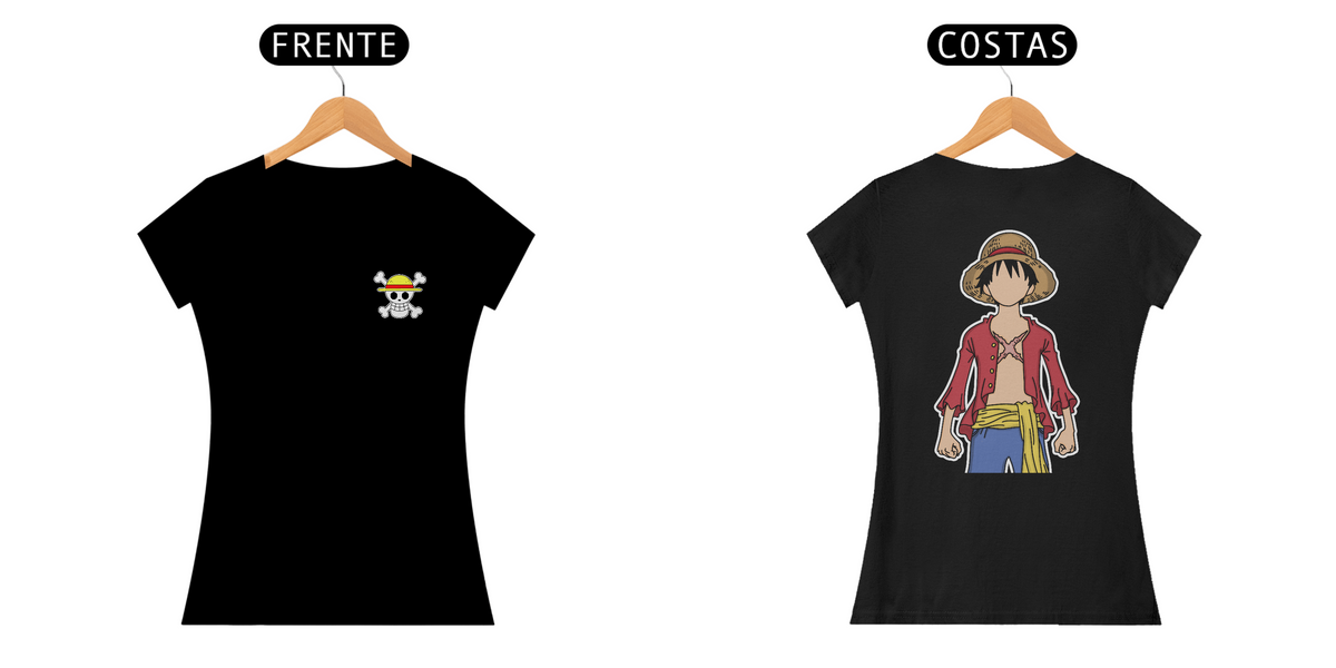 Nome do produto: Camiseta BabyLook Luffy - Coleção One Piece