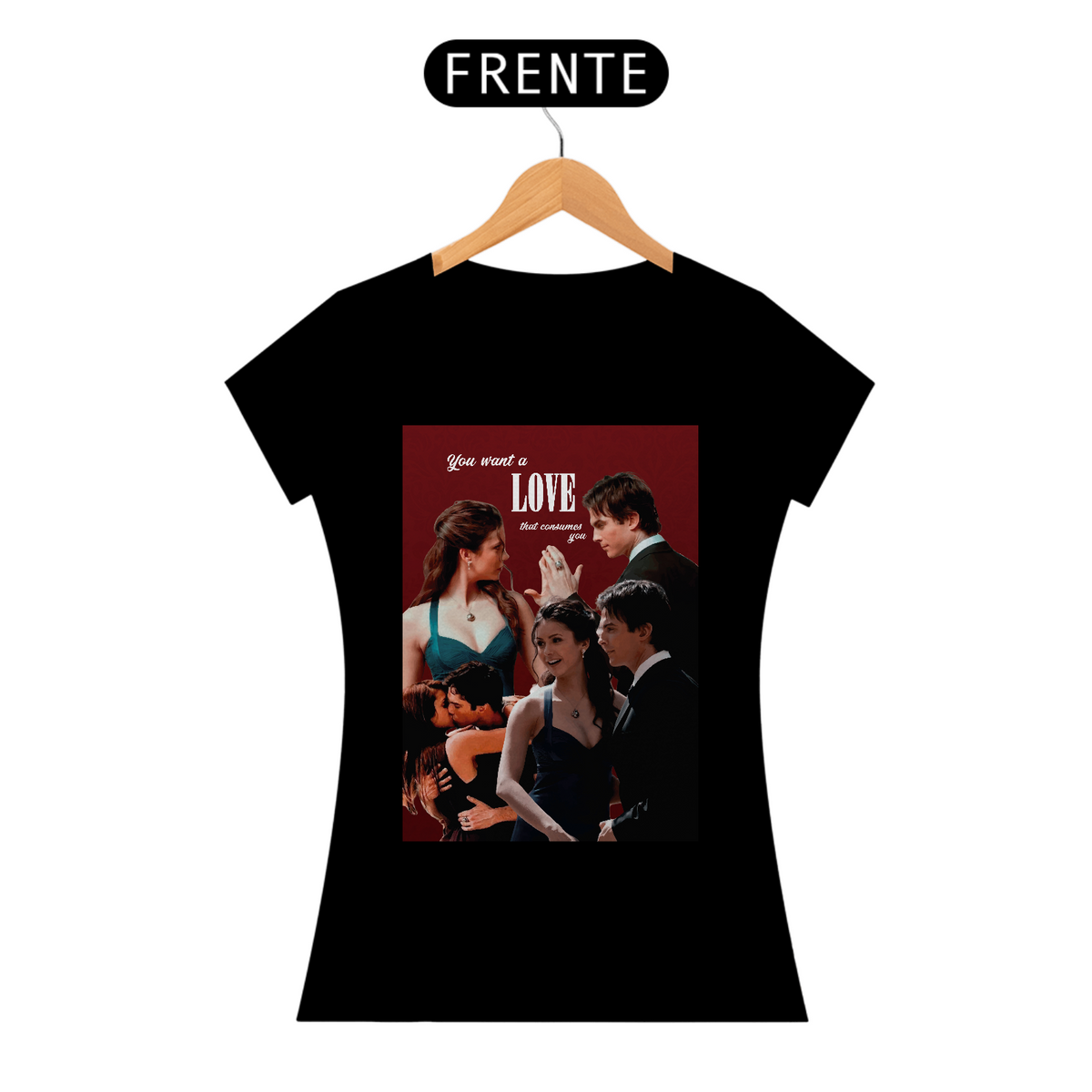 Nome do produto: Camiseta BabyLook Delena - Coleção The Vampire Diaries