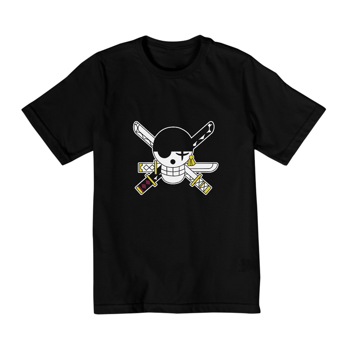 Nome do produto: Camiseta Juvenil Bandeira Zoro - Coleção One Piece