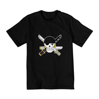 Camiseta Infantil Bandeira Zoro - Coleção One Piece 