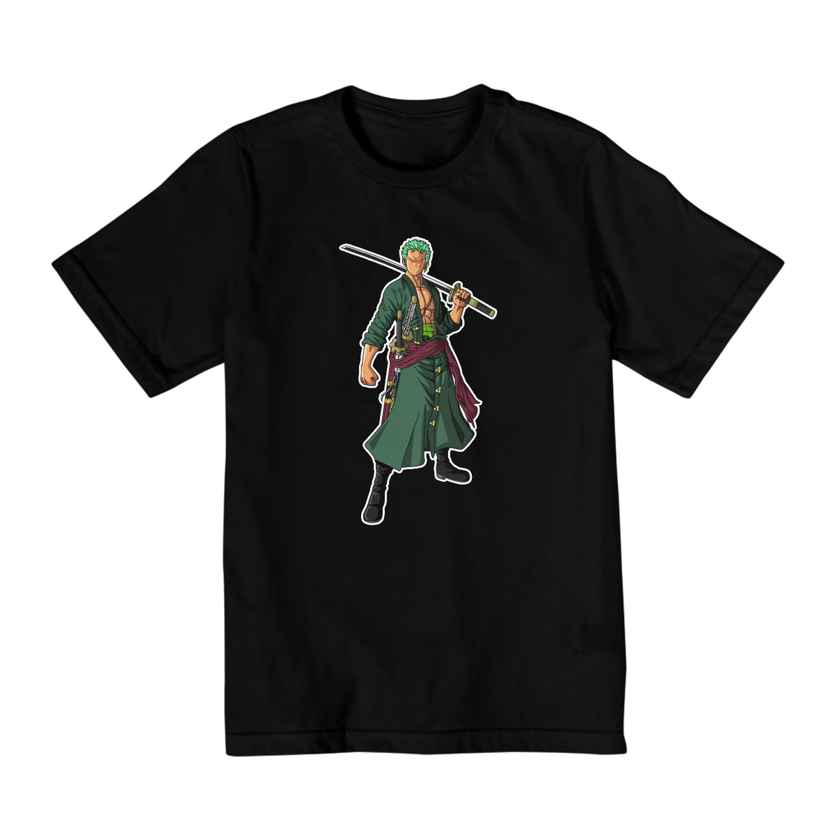 Nome do produto: Camiseta Infantil Zoro - Coleção One Piece