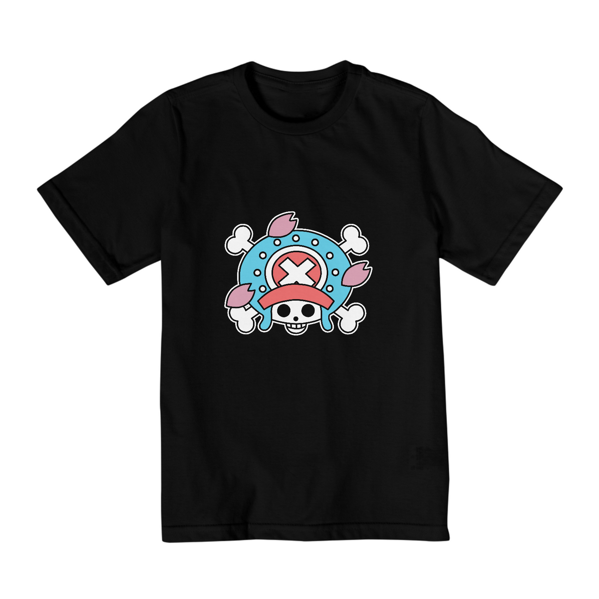 Nome do produto: Camiseta Juvenil Bandeira Chopper - Coleção One Piece
