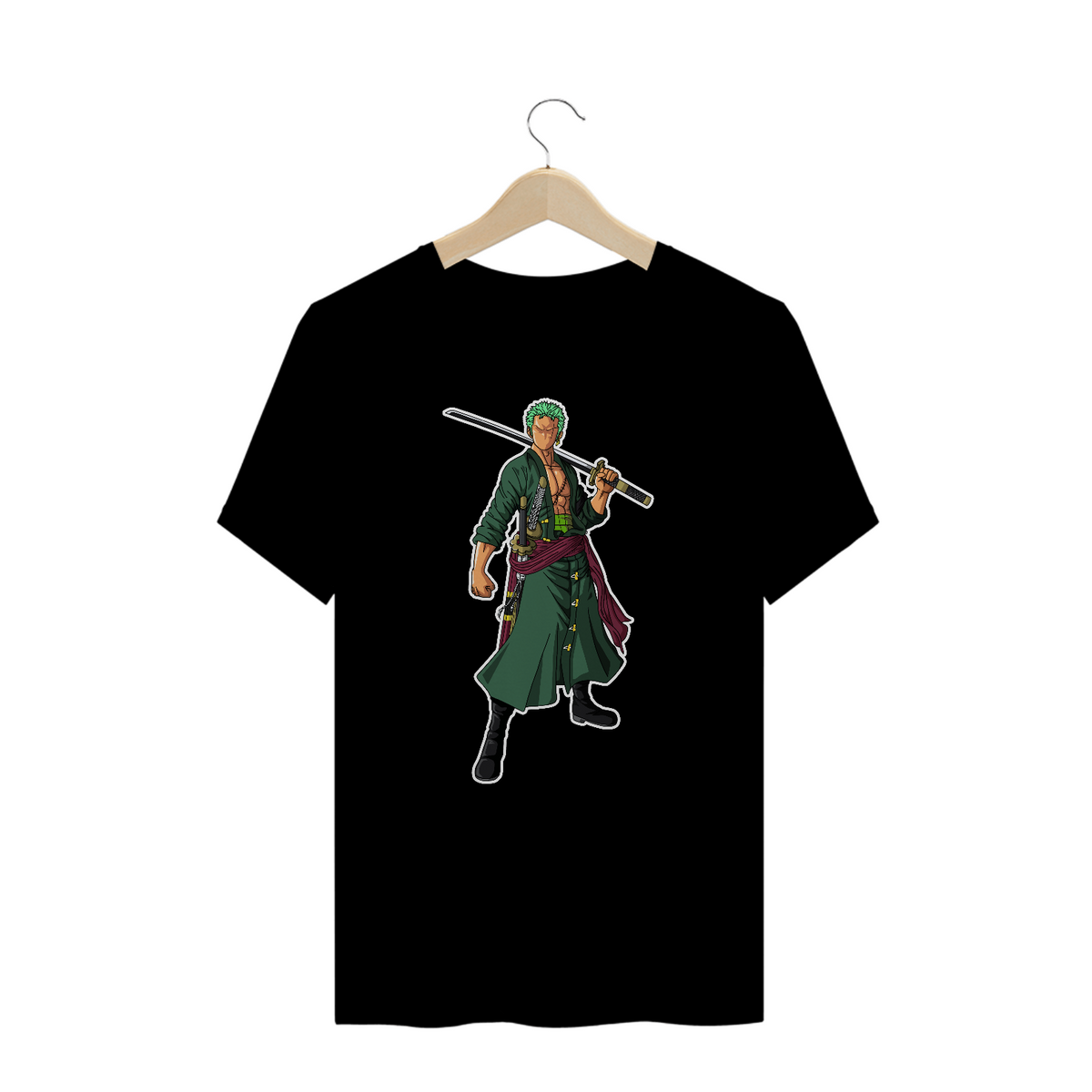 Nome do produto: Camiseta Plus Zoro - Coleção One Piece