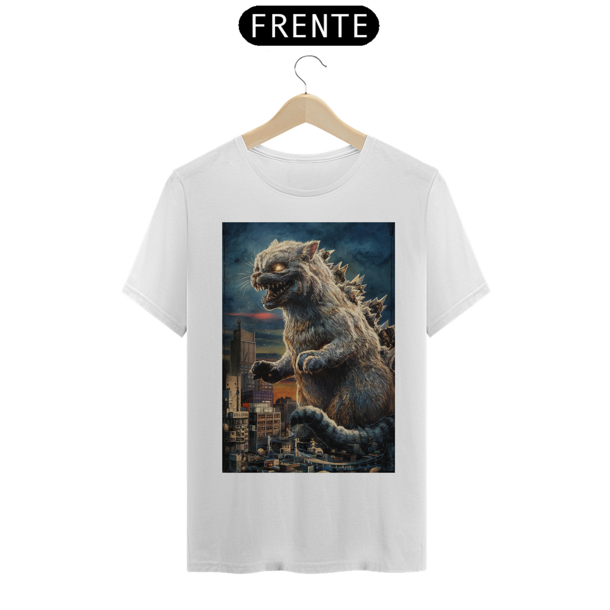 Nome do produto: Camiseta Gato Monstro